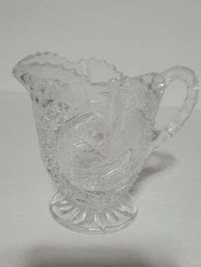 Vtg Hofbauer Byrdes Crystal Creamer